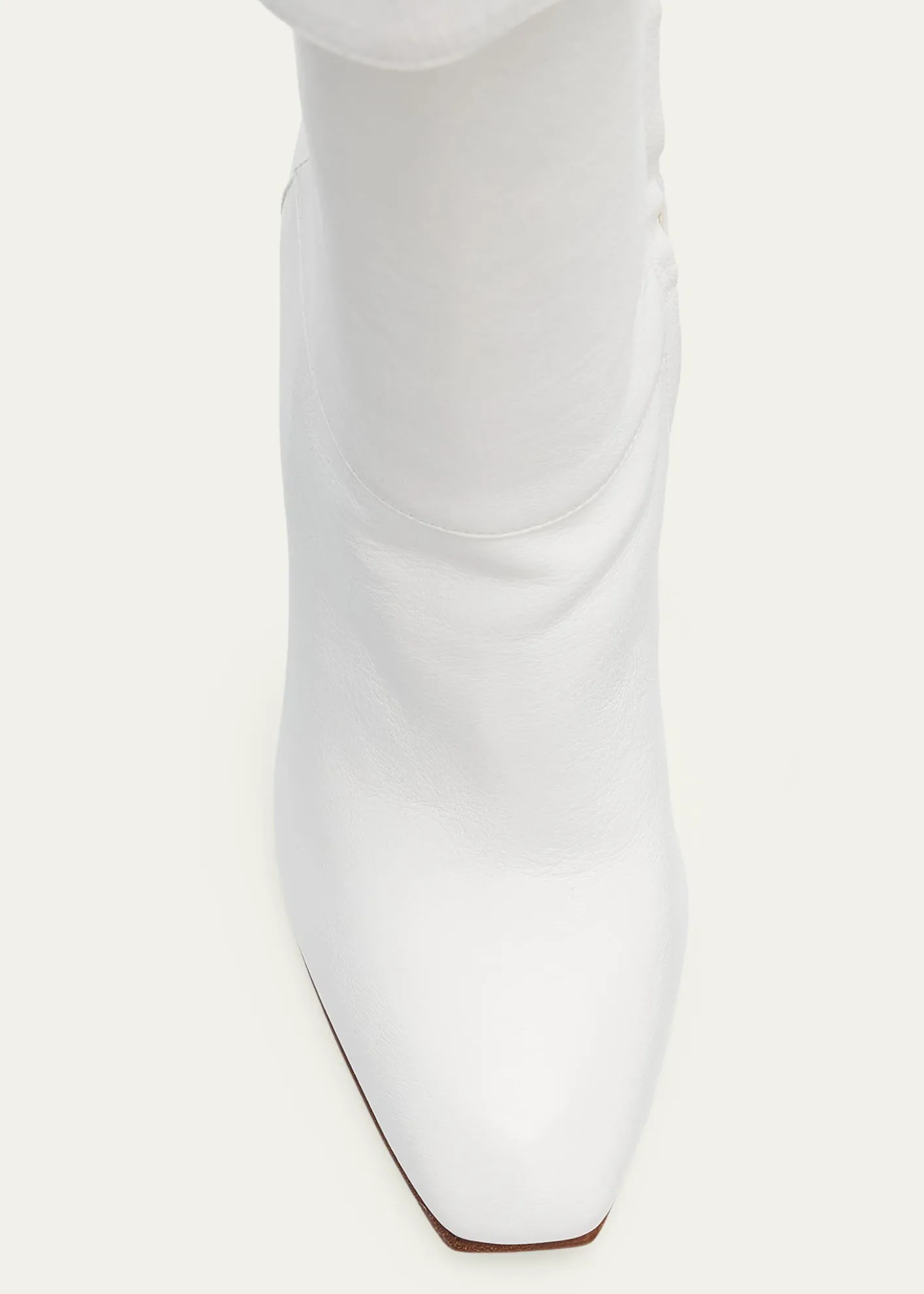 McQueen105mm Horn Leather Knee-High Boots