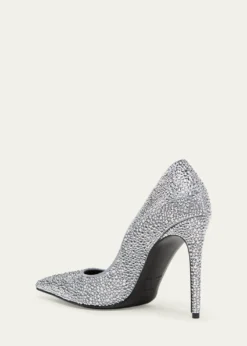 McQueen105mm Skull Embellished Leather Pumps