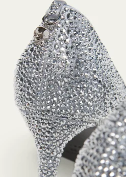 McQueen105mm Skull Embellished Leather Pumps