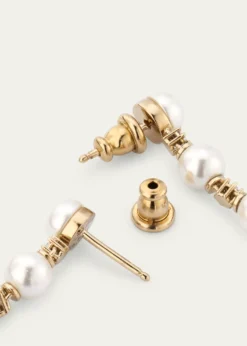 McQueenPearly Skull Drop Earrings