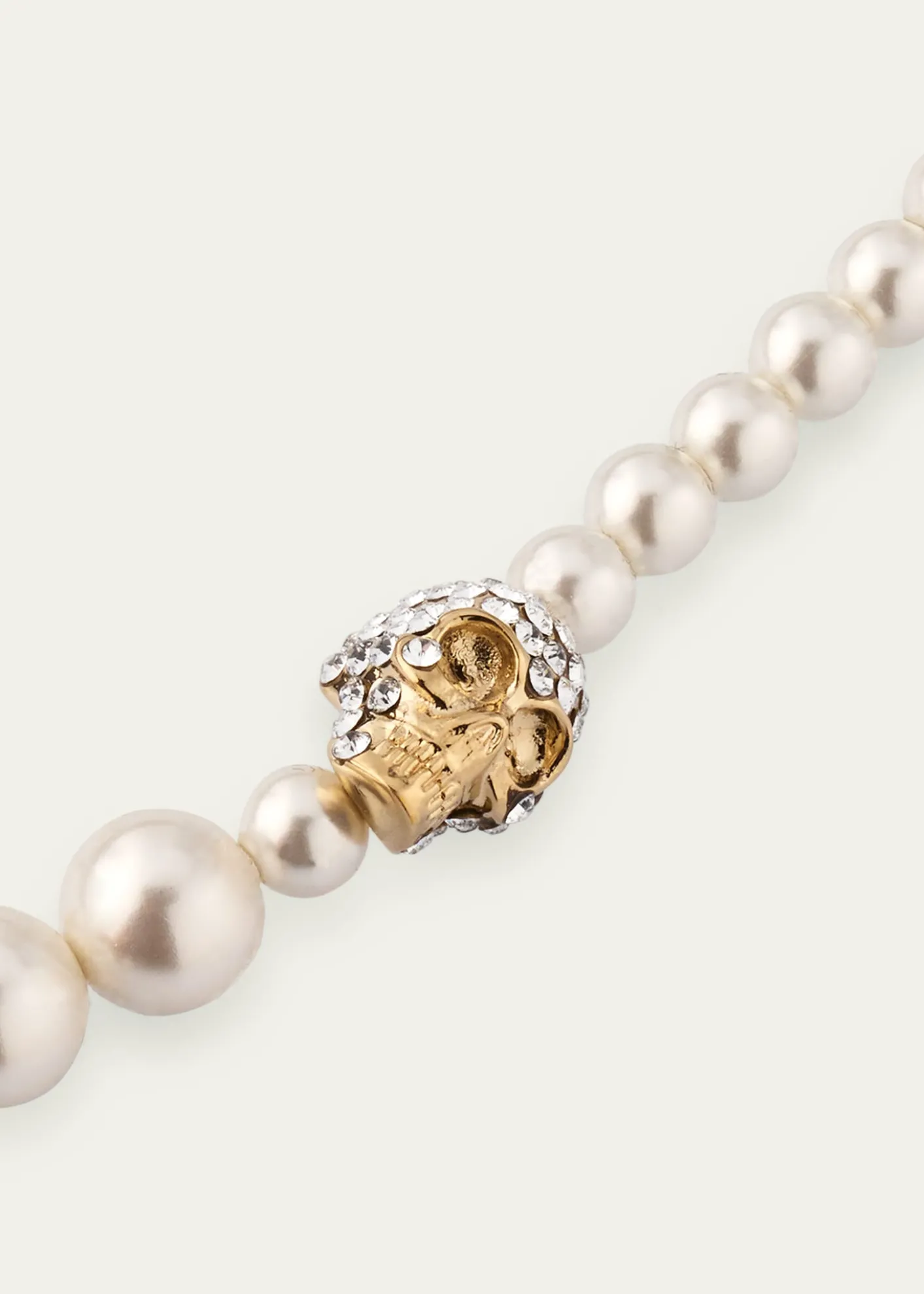 McQueenPearly Skull Necklace
