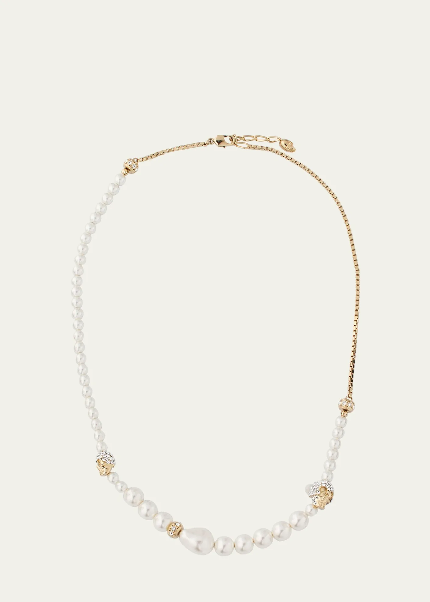 McQueenPearly Skull Necklace