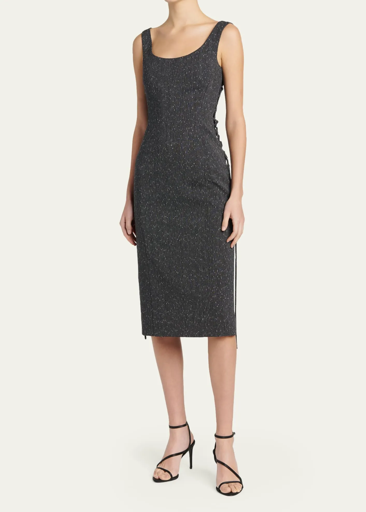 McQueenSleeveless Laced Sheath Dress
