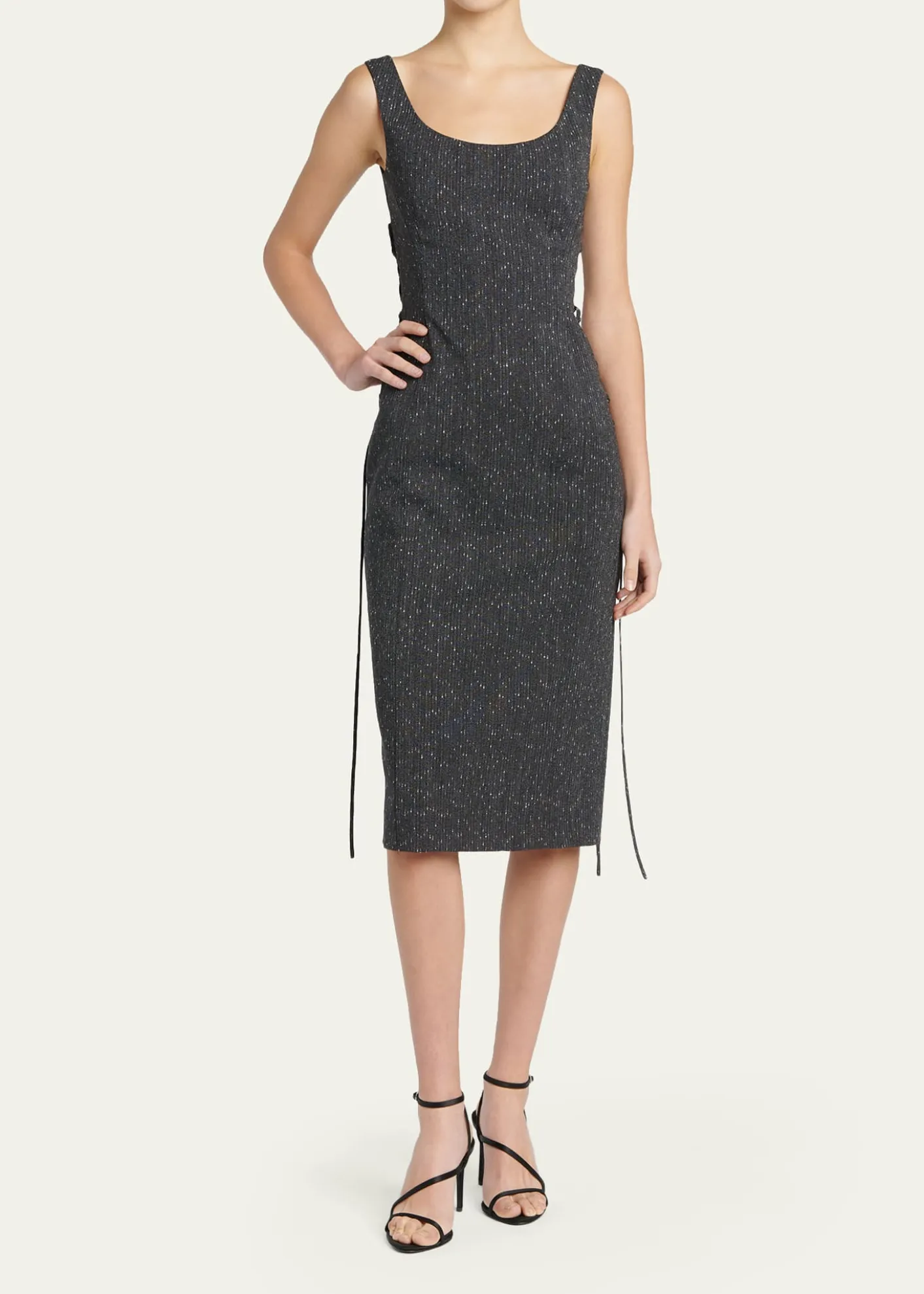 McQueenSleeveless Laced Sheath Dress