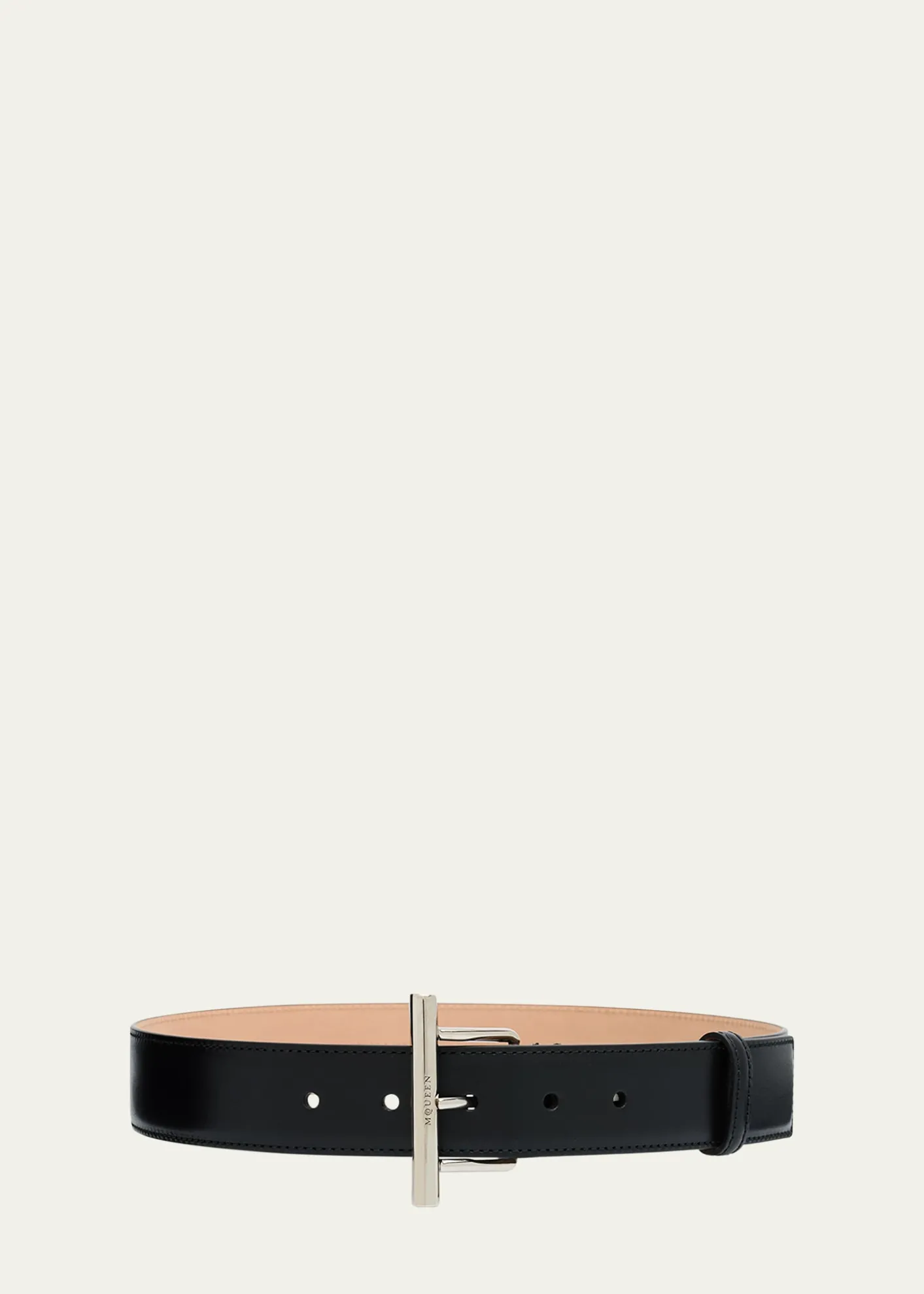 McQueenT-Bar Skinny Leather Belt