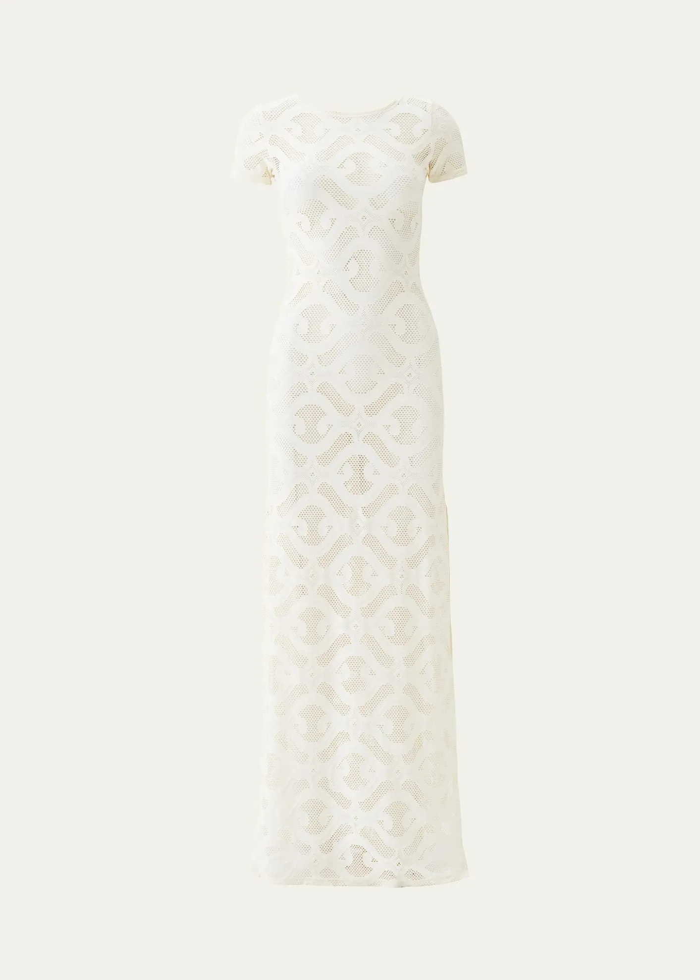 Melissa OdabashBriony Laser-Cut Maxi Dress
