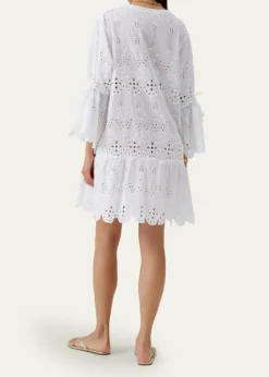 Melissa OdabashMay Eyelet Embroidered Kaftan Coverup