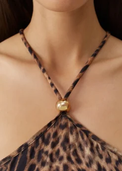 Melissa OdabashSage Leopard Maxi Dress