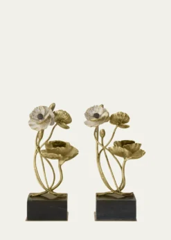 Michael AramAnemone Candleholders, Set of 2