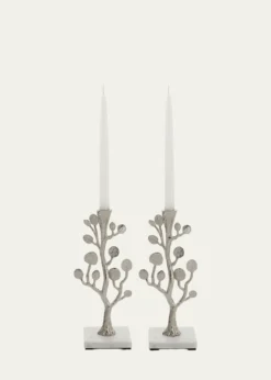 Michael AramBotanical Leaf Candleholders, Set of 2