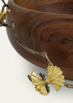 Michael AramButterfly Ginkgo Wood Salad Bowl