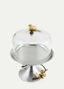 Michael AramButterfly Ginkgo Pastry Dish with Dome