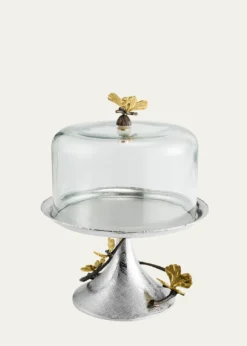 Michael AramButterfly Ginkgo Pastry Dish with Dome