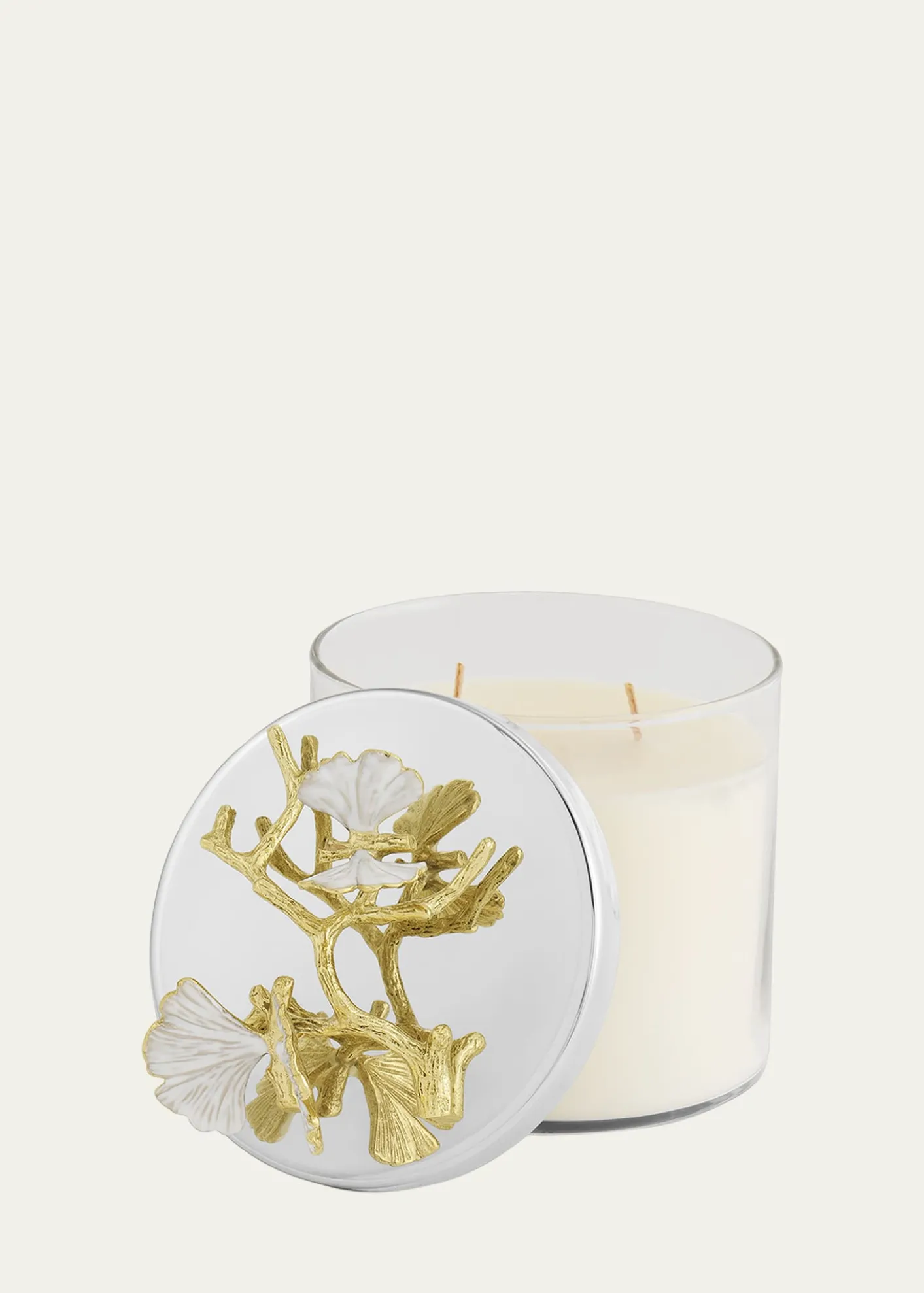Michael AramButterfly Ginkgo White & Gold Candle