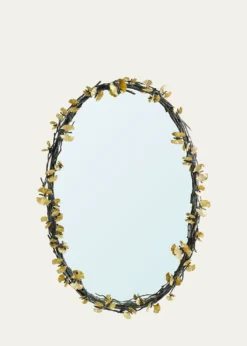 Michael AramButterfly Ginkgo Oval Wall Mirror - 39"