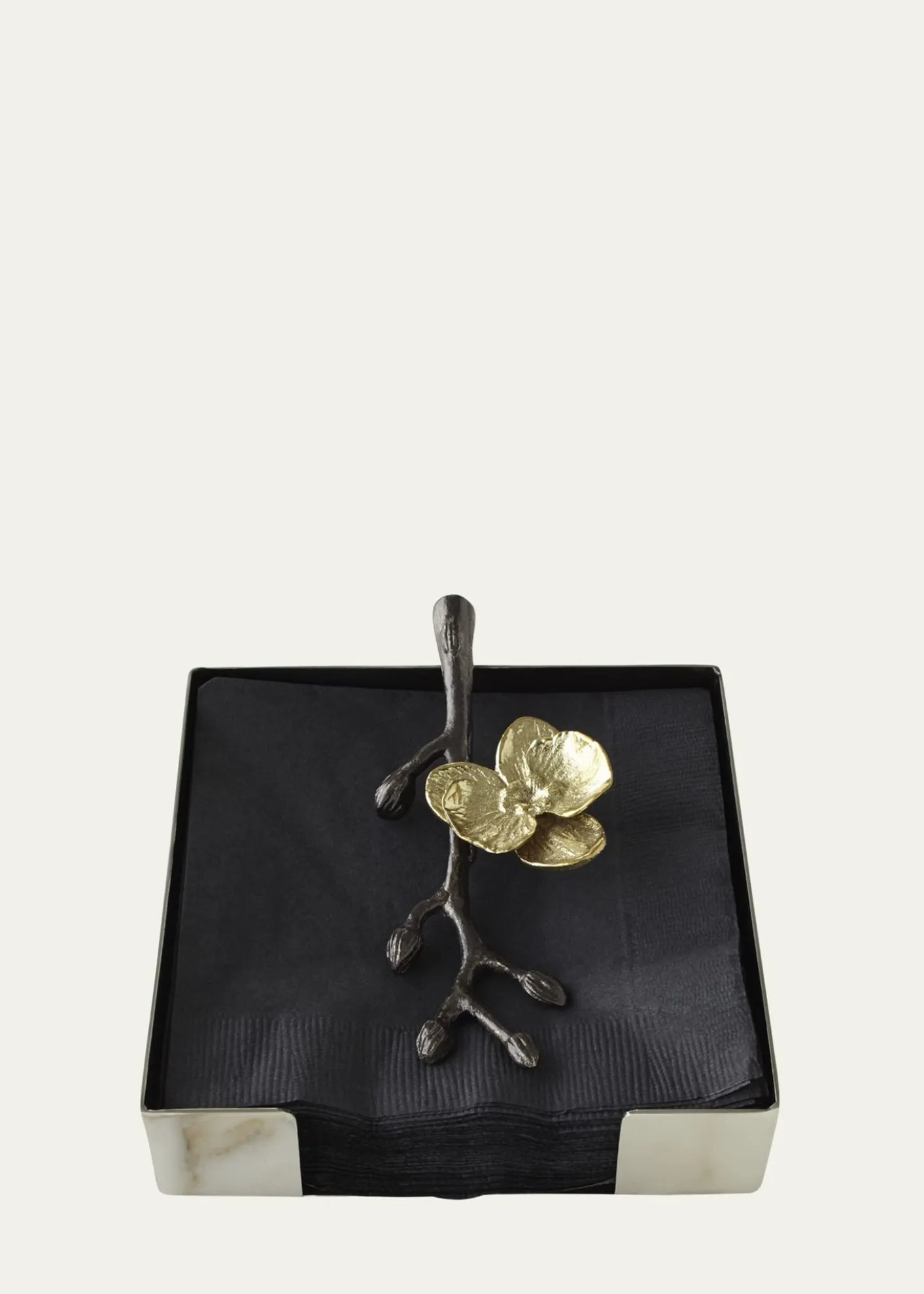 Michael AramGold Orchid Cocktail Napkin Holder