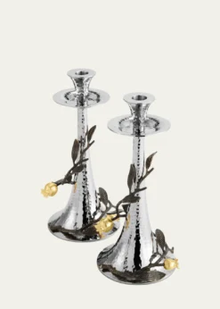Michael AramPomegranate Candleholders, Set of Two