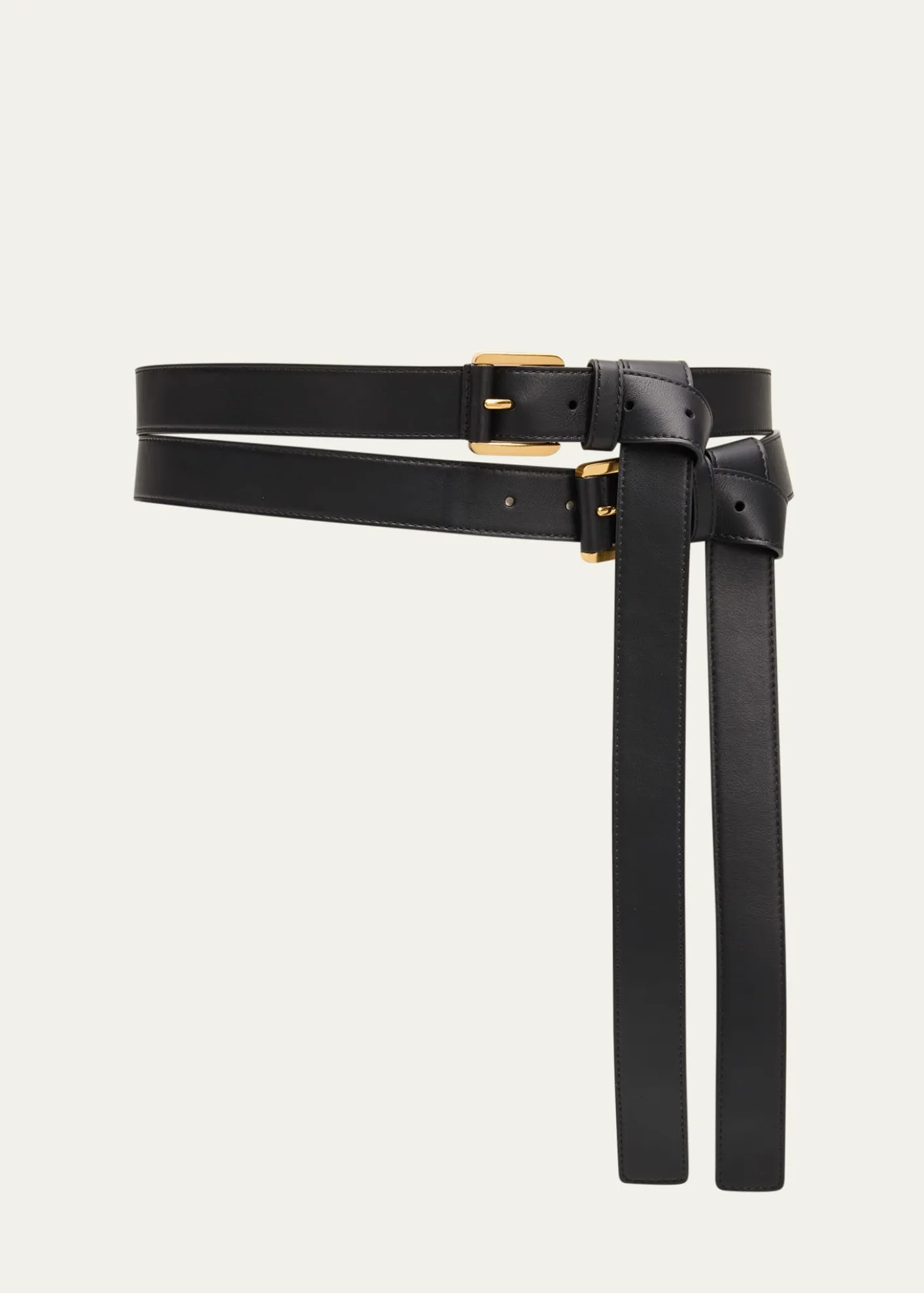 Michael Kors CollectionAllegra Leather Double Waist Belt