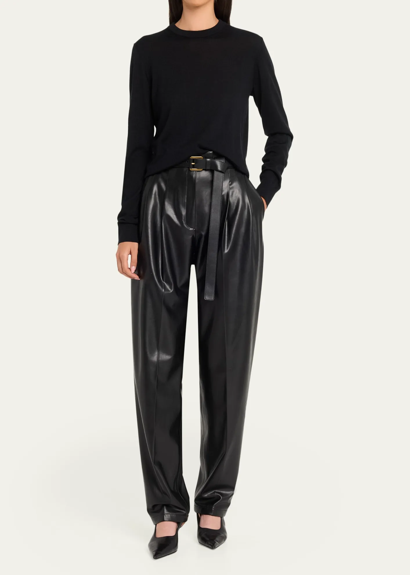 Michael Kors CollectionCrewneck Wool-Blend Sweater