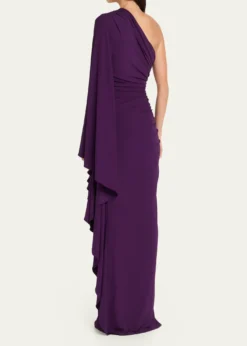 Michael Kors CollectionDraped One-Shoulder Column Gown