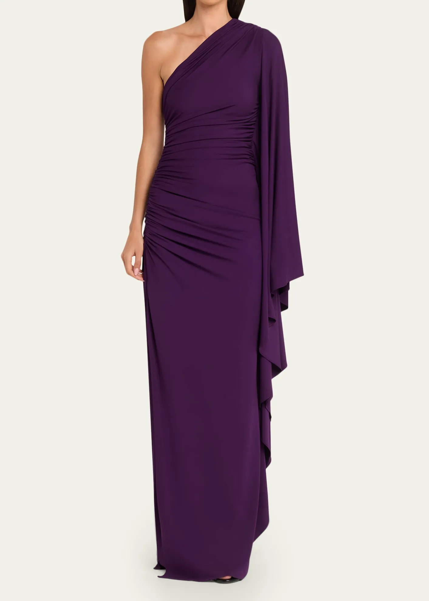 Michael Kors CollectionDraped One-Shoulder Column Gown