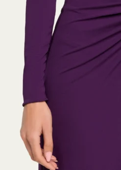 Michael Kors CollectionDraped Deep V-Neck Midi Dress