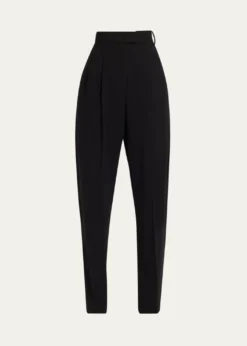 Michael Kors CollectionDru Pleated Tapered Wool Trousers