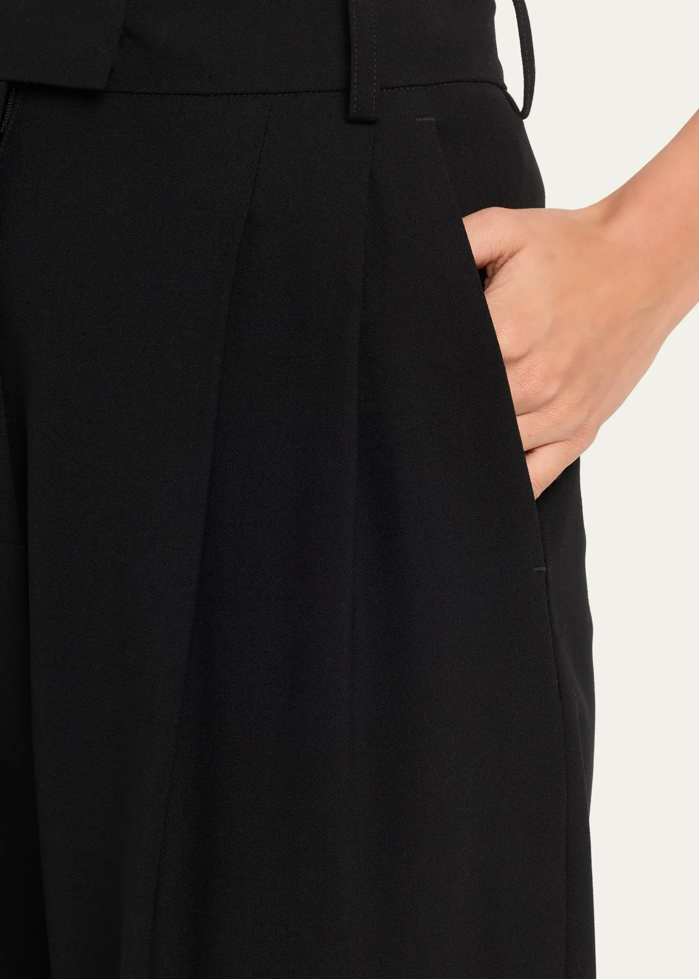 Michael Kors CollectionDru Pleated Tapered Wool Trousers
