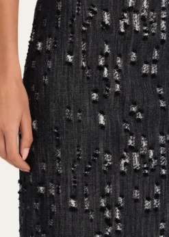 Michael Kors CollectionFrayed Denim Midi Pencil Skirt