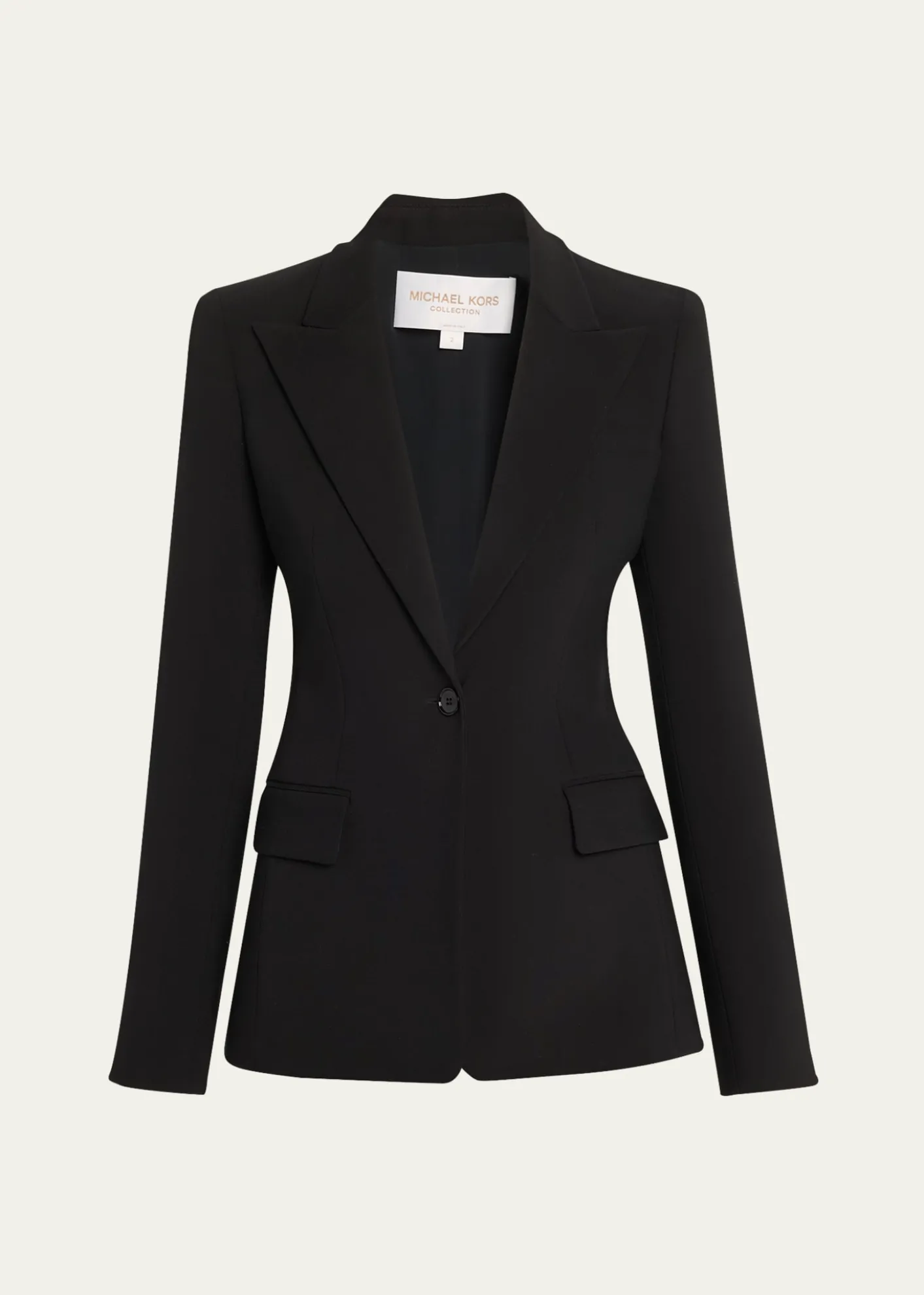 Michael Kors CollectionGeorgina One-Button Wool Blazer