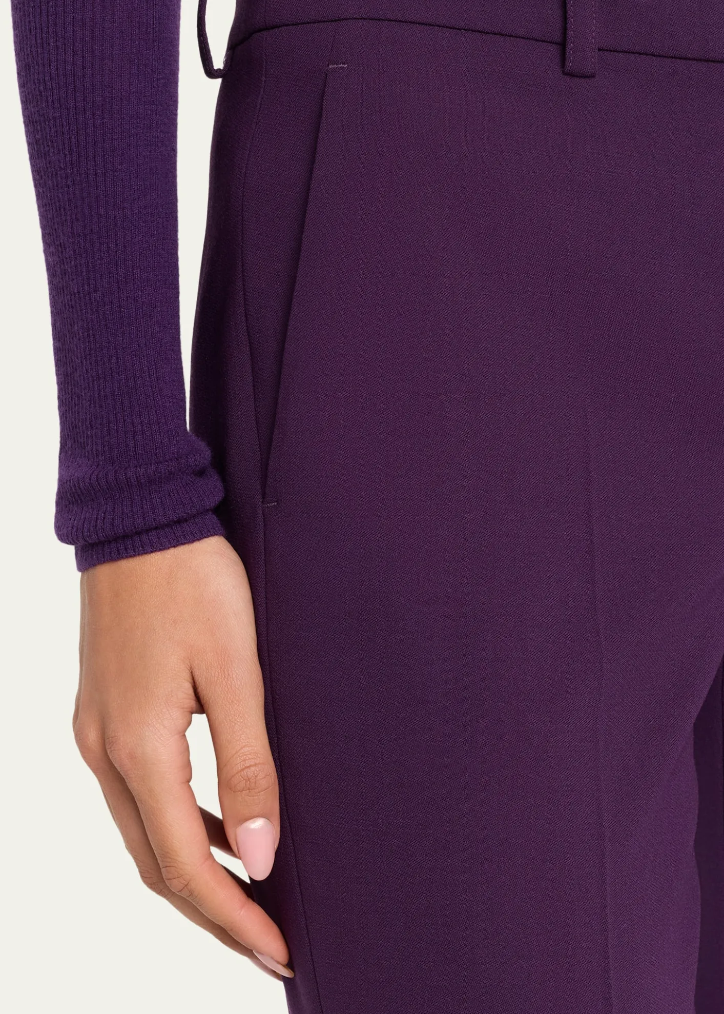 Michael Kors CollectionHaylee Flare-Leg Stretch Wool Trousers
