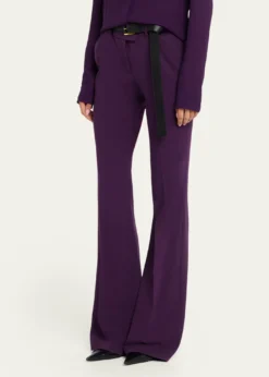 Michael Kors CollectionHaylee Flare-Leg Stretch Wool Trousers