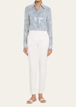 Michael Kors CollectionSamantha Slim Double Crepe Pants