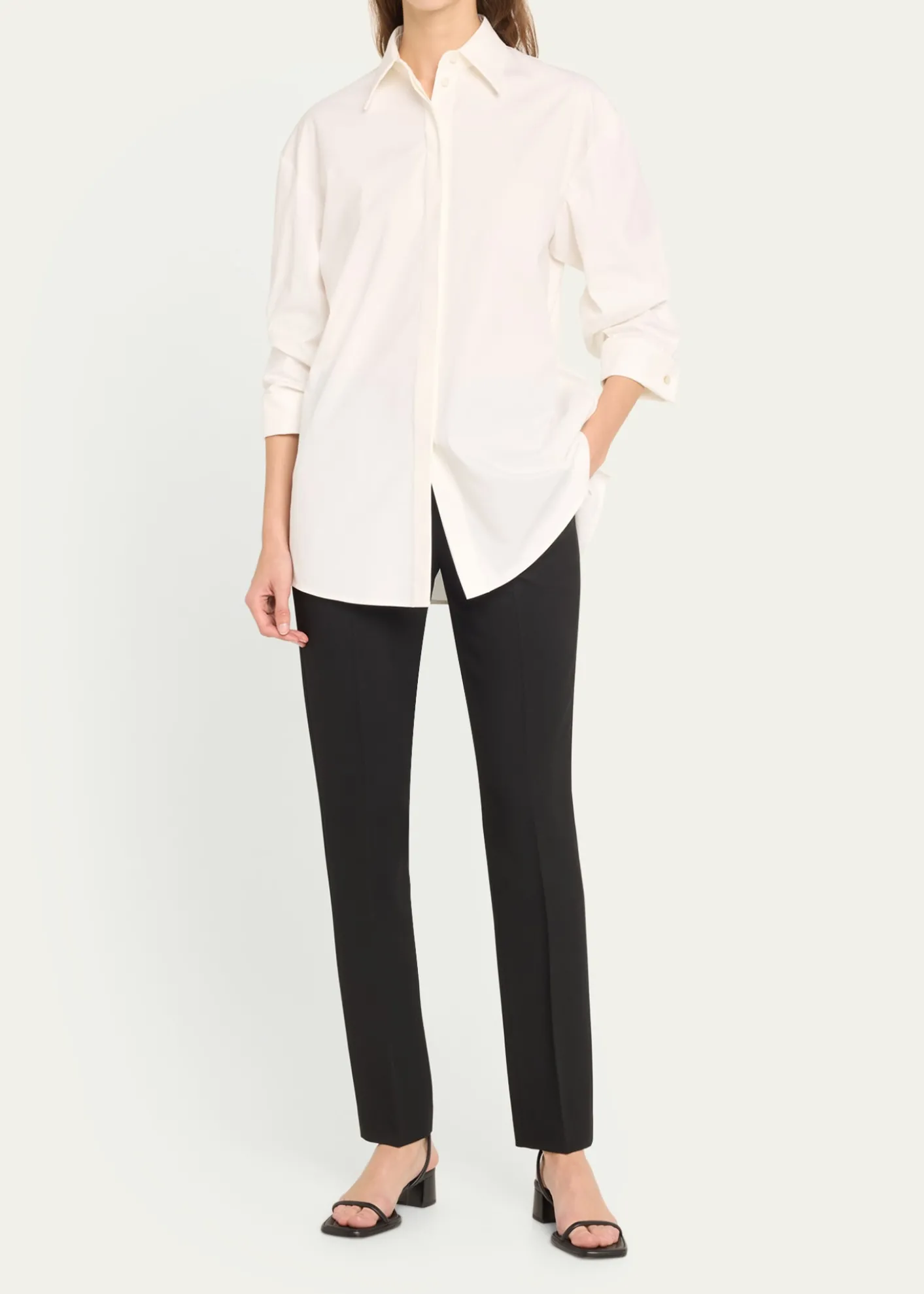 Michael Kors CollectionSamantha Double Crepe Sablé Slim-Leg Pants
