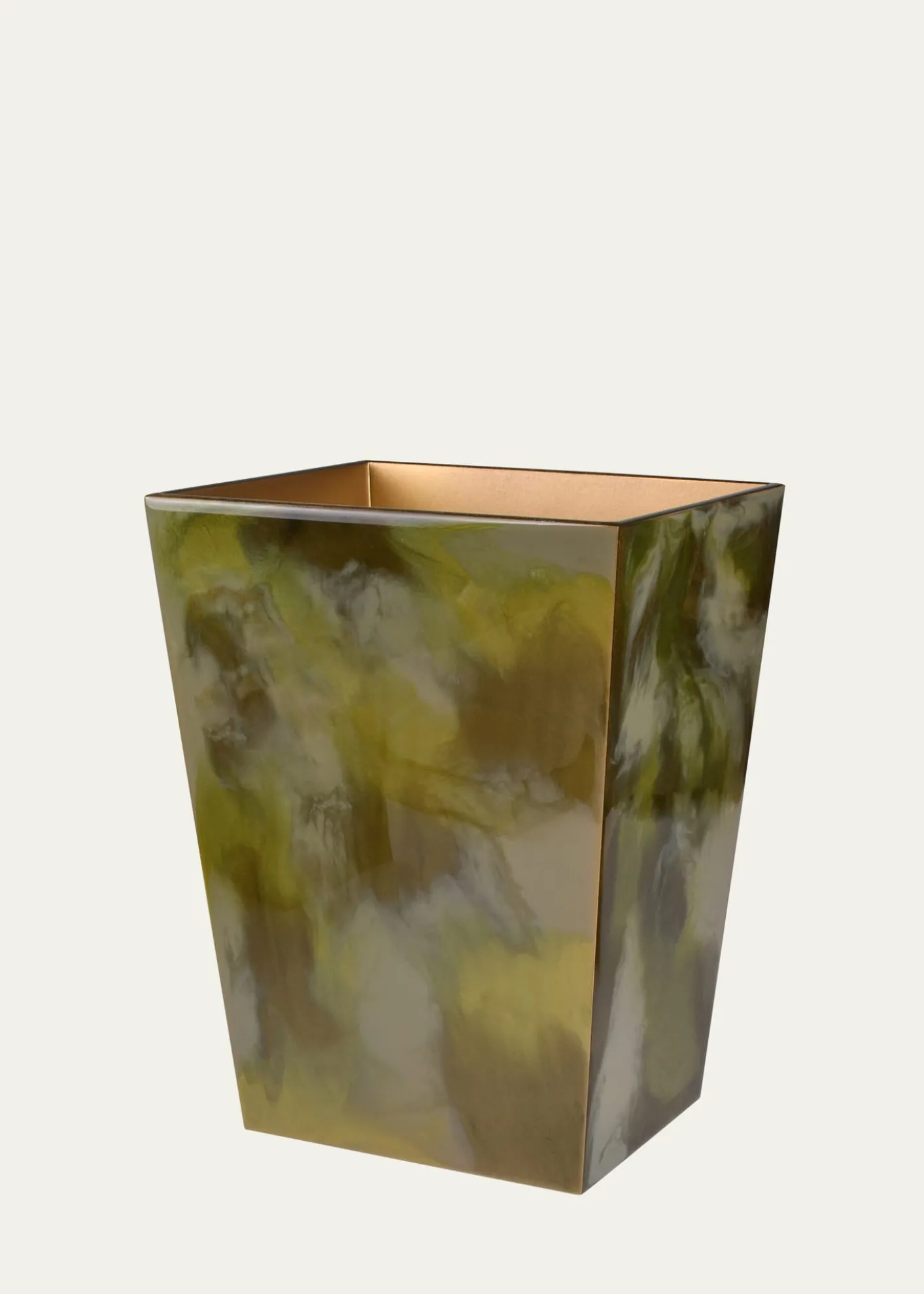 Mike & AllyElan Wastebasket, Green