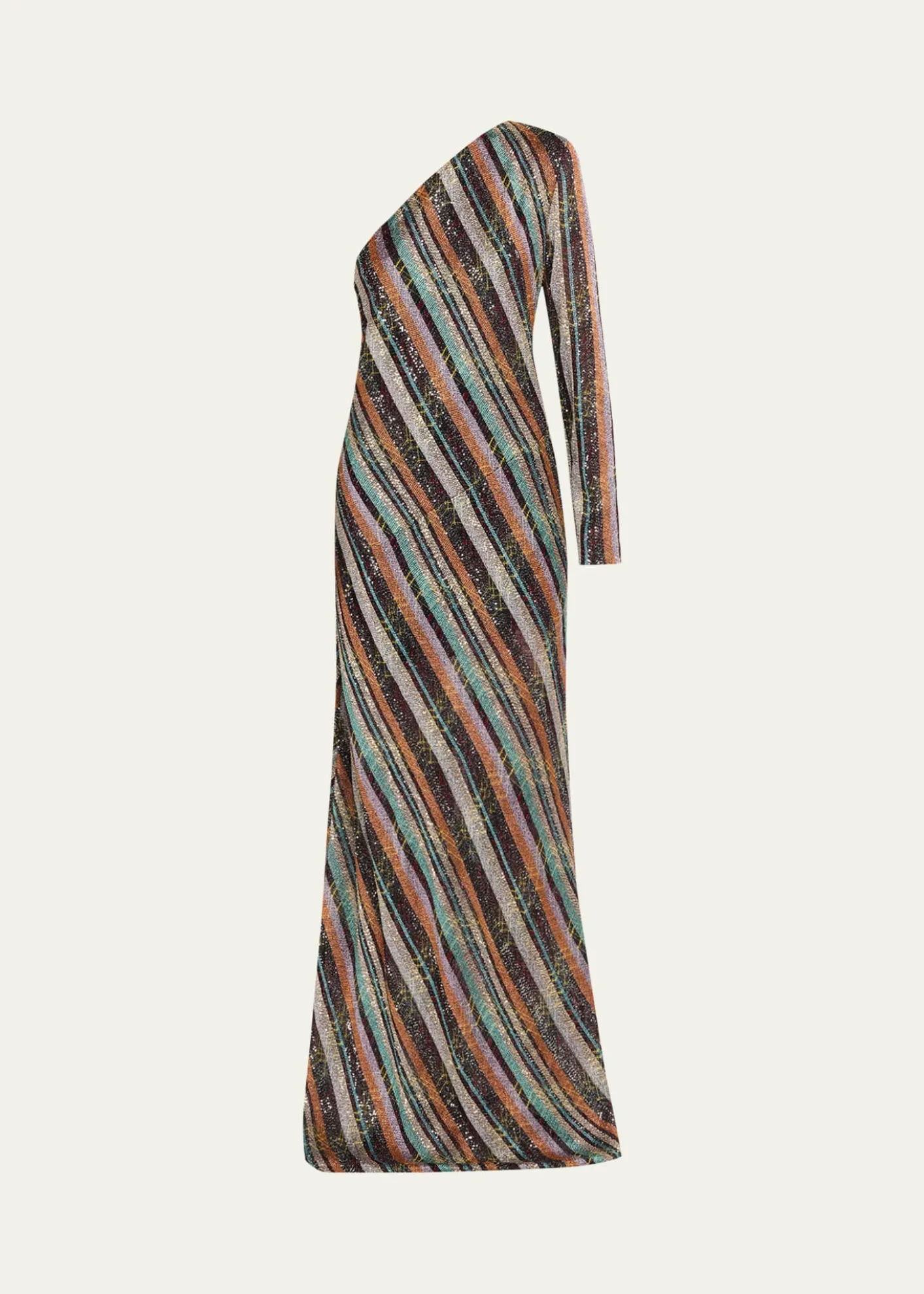 MissoniSequined Long One-Shoulder Dress