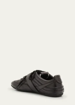 Miu MiuAllacciate Leather Buckle Low-Top Sneakers