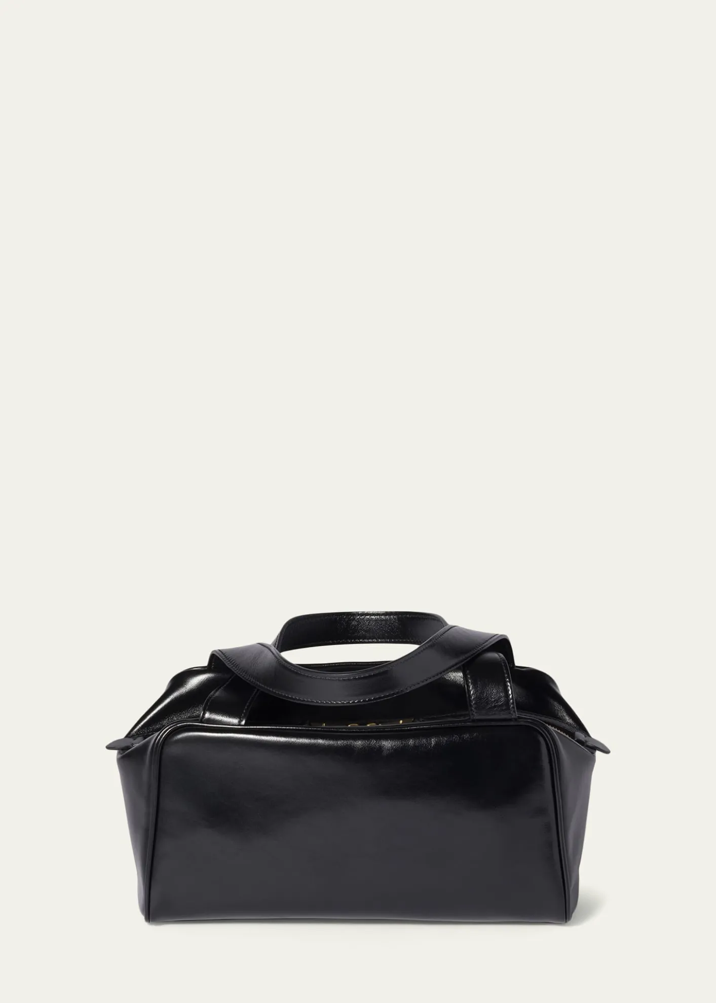 Miu MiuBauletto Glossy Leather Top-Handle Bag