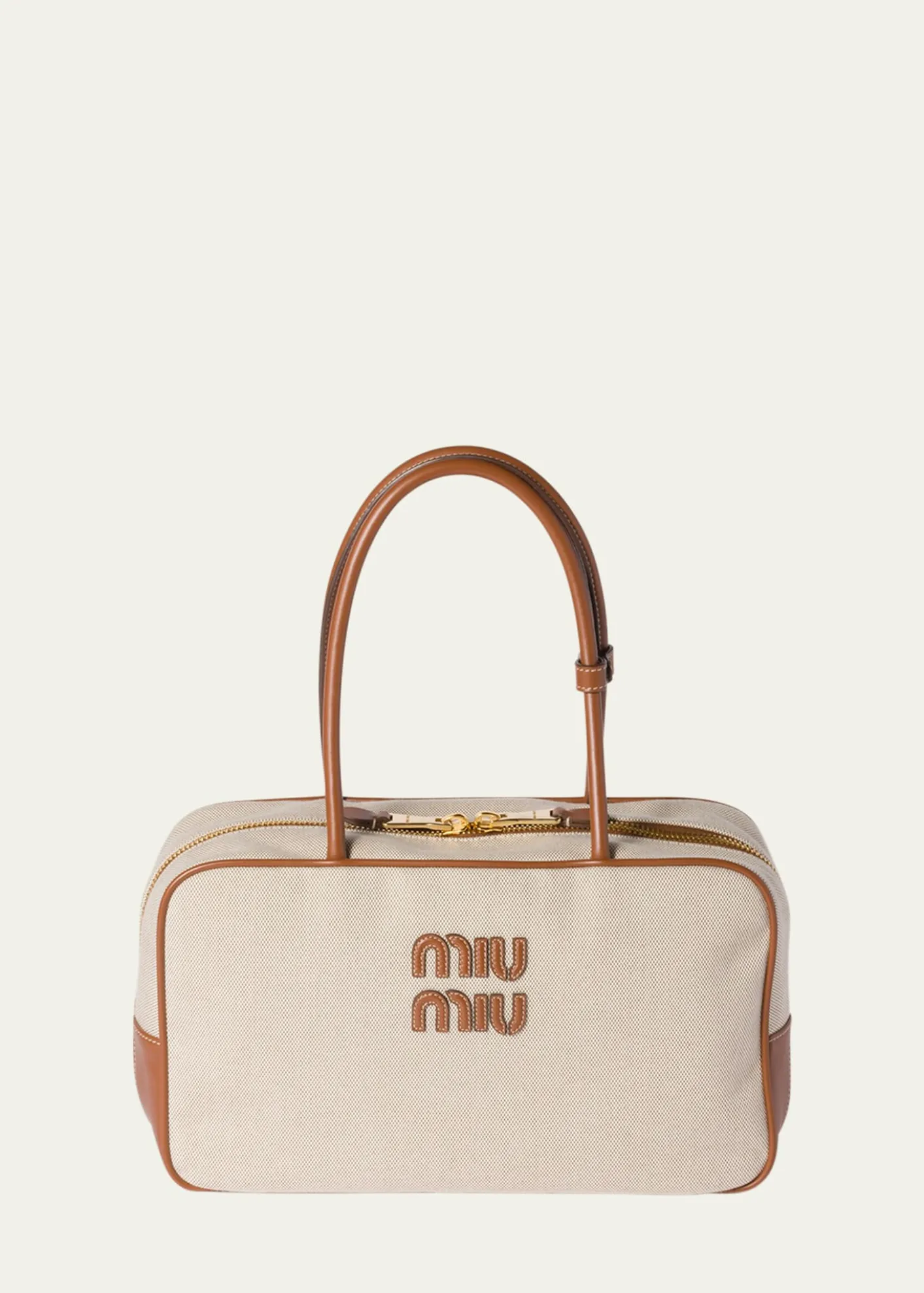 Miu MiuBeau Canvas Shoulder Bag