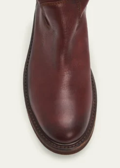 Miu MiuFoule Leather Mid-Calf Boots