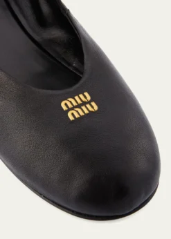 Miu MiuLeather Band Ballerina Flats