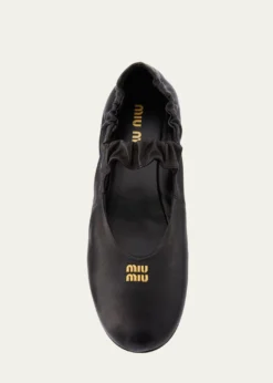 Miu MiuLeather Band Ballerina Flats