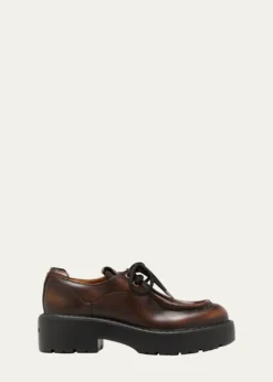 Miu MiuLeather Casual Derby Loafers