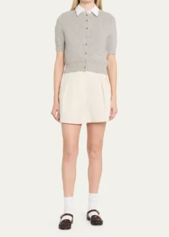 Miu MiuLeather Mary Jane Loafers
