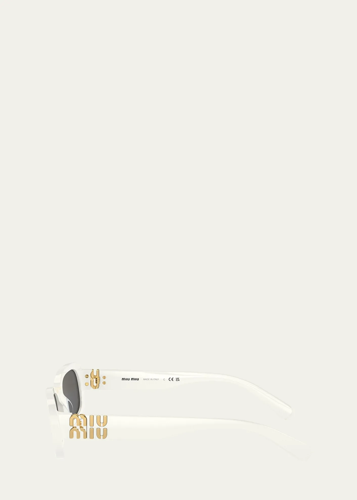 Miu MiuLogo Acetate Rectangular Sunglasses