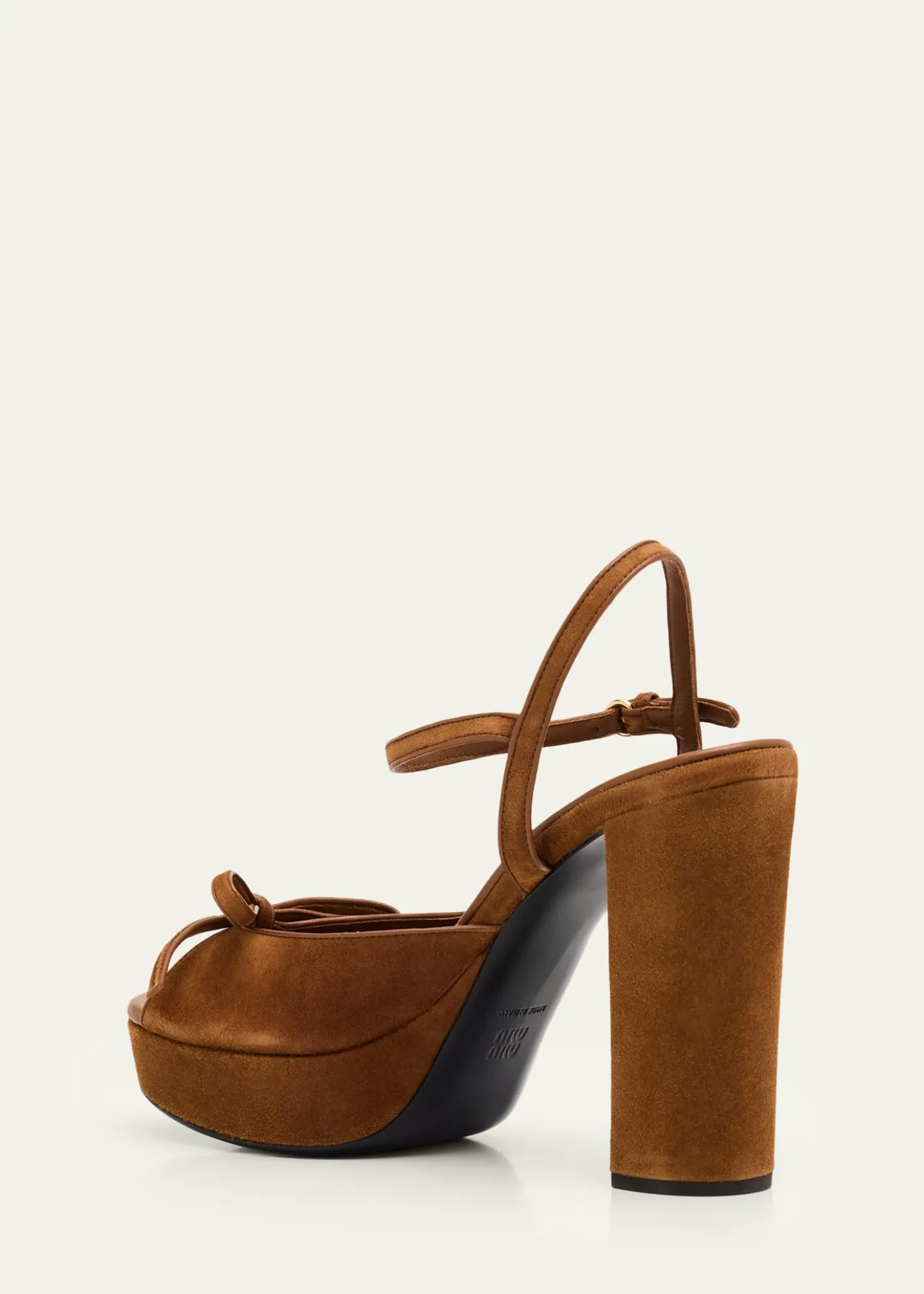 Miu Miu110mm Calzature Suede Platform Sandals