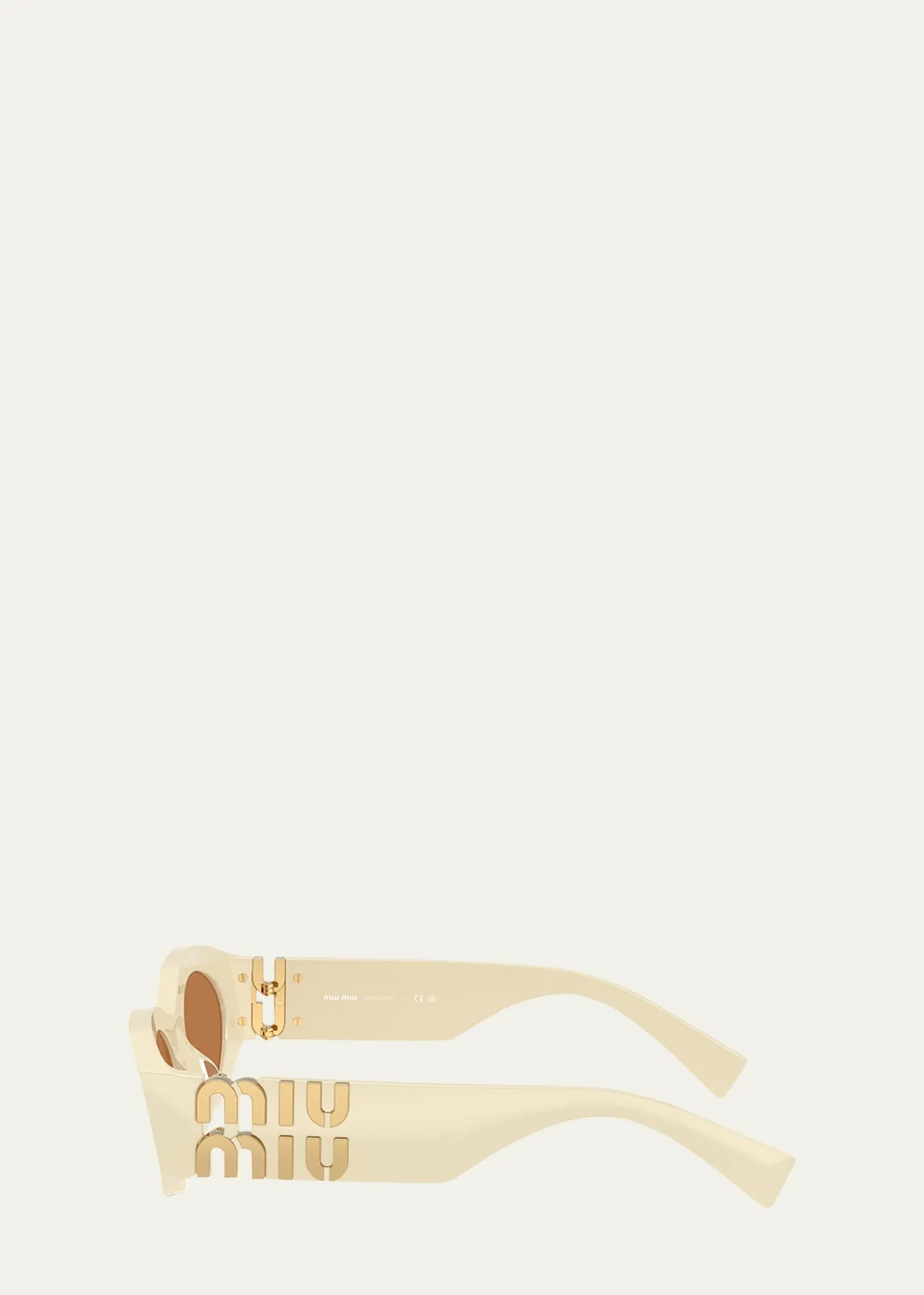 Miu Miu0MU 11WS Acetate Oval Sunglasses