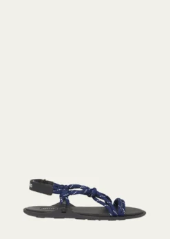Miu MiuNastro Cross Rope Grip-Strap Sandals