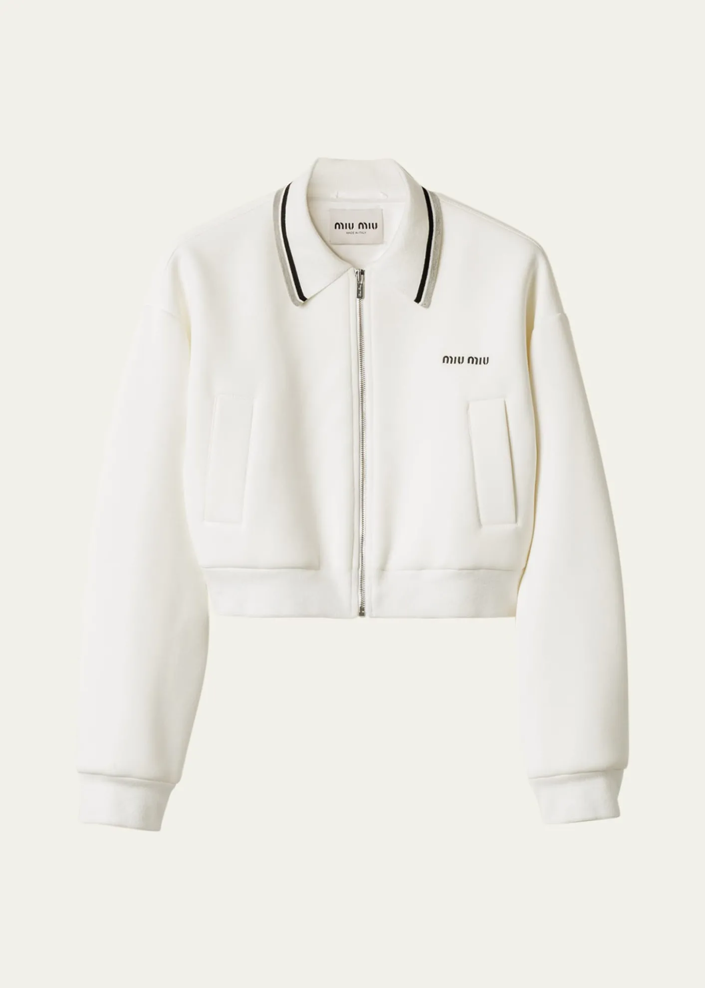 Miu MiuPiquet Cropped Zip Jacket
