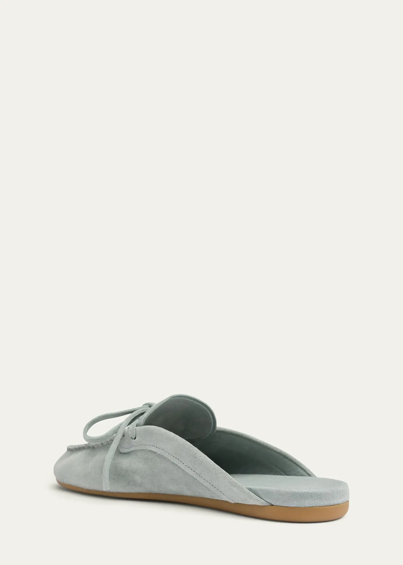 Miu MiuSabot Suede Moccasin Mules